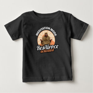 T-shirt Pour Bébé Mode Méditation Bigfoot Résilience Activée
