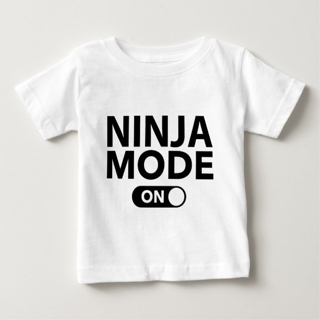 T-shirt Pour Bébé Mode Ninja activé (Devant)