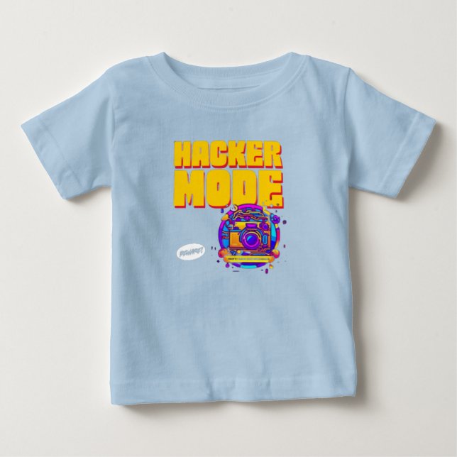 T-shirt Pour Bébé Mode piratage (Devant)