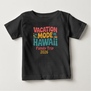 T-shirt Pour Bébé Mode Vacances Hawaï Paradis Tropical Ambiance Été