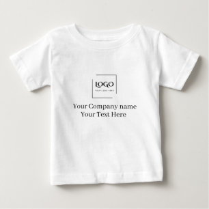T-shirt Pour Bébé Modèle de logo personnalisé élégant