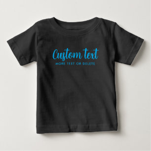T-shirt Pour Bébé Modèle de photo de texte manuscrit personnalisé No