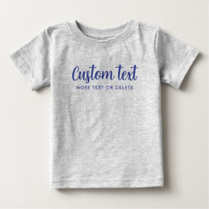 T-shirt Pour Bébé Modèle de photo texte de typographie personnalisée