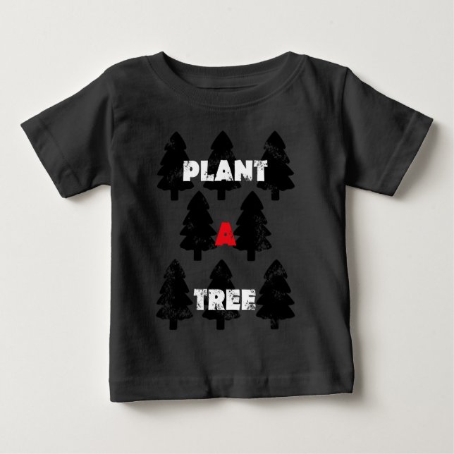 T-shirt Pour Bébé Modèle de plantation d'arbre (Devant)