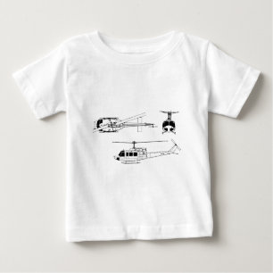 T-shirt Pour Bébé Modèle d'UH1 Huey (Iriquois)