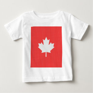 T-shirt Pour Bébé Modèle Knit Maple Leaf Tricot Motif