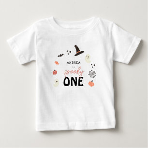 T-shirt Pour Bébé Moderne Cute Éffrayant Un Halloween Premier Annive