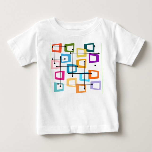 T-shirt Pour Bébé Moderne du milieu du siècle atomique (Devant)