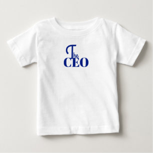 T-shirt Pour Bébé Moderne Minimaliste Le PDG Bleu