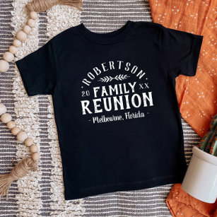 T-shirt Pour Bébé Moderne Rustique Personnalisé Famille Tee de Réuni