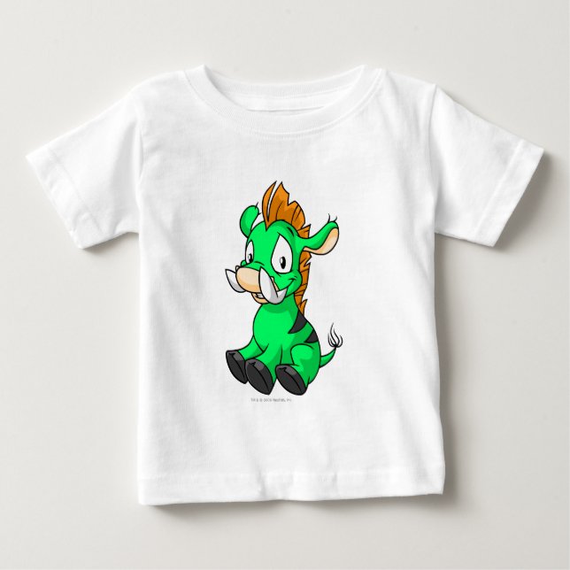 T-shirt Pour Bébé Moehog Green (Devant)