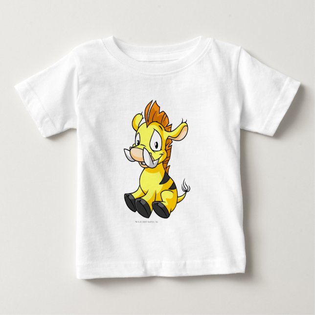 T-shirt Pour Bébé Moehog jaune (Devant)