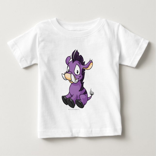 T-shirt Pour Bébé Moehog Purple (Devant)