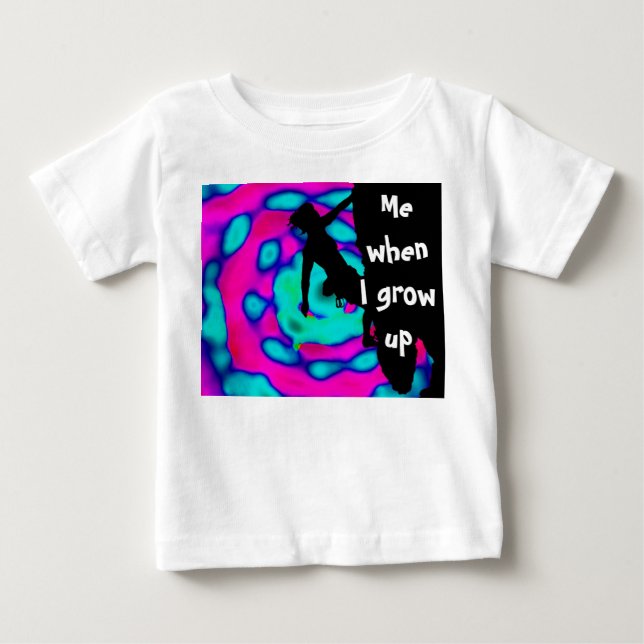 T-shirt Pour Bébé moi quand je serai grand (Devant)