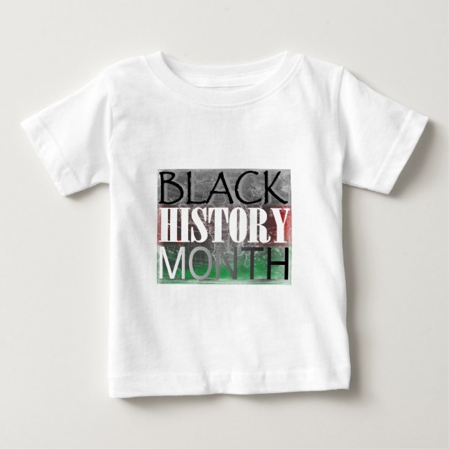 T-shirt Pour Bébé Mois noir d'histoire (drapeau africain) (Devant)