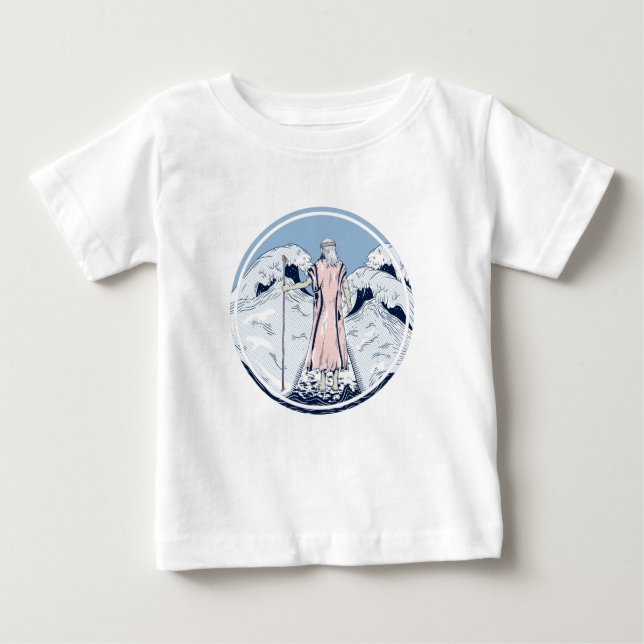 T-shirt Pour Bébé Moïse quittant la mer rouge (Devant)