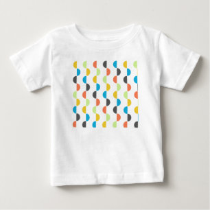 T-shirt Pour Bébé Moitié-cercles modernes du milieu du siècle
