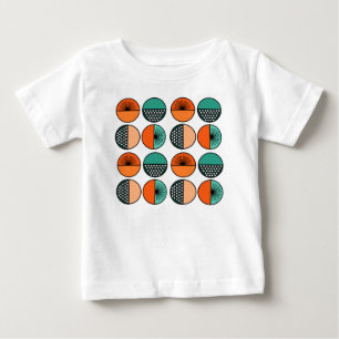 T-shirt Pour Bébé Moitié du cercle moderne du milieu du siècle