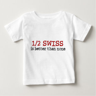 T-shirt Pour Bébé Moitié suisse