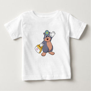 T-shirt Pour Bébé Mole as Nurse with First aid kit.PNG