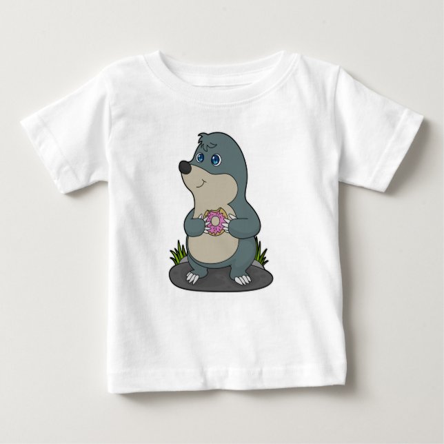 T-shirt Pour Bébé Mole avec Donut (Devant)
