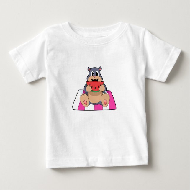 T-shirt Pour Bébé Mole avec Watermelon.PNG (Devant)