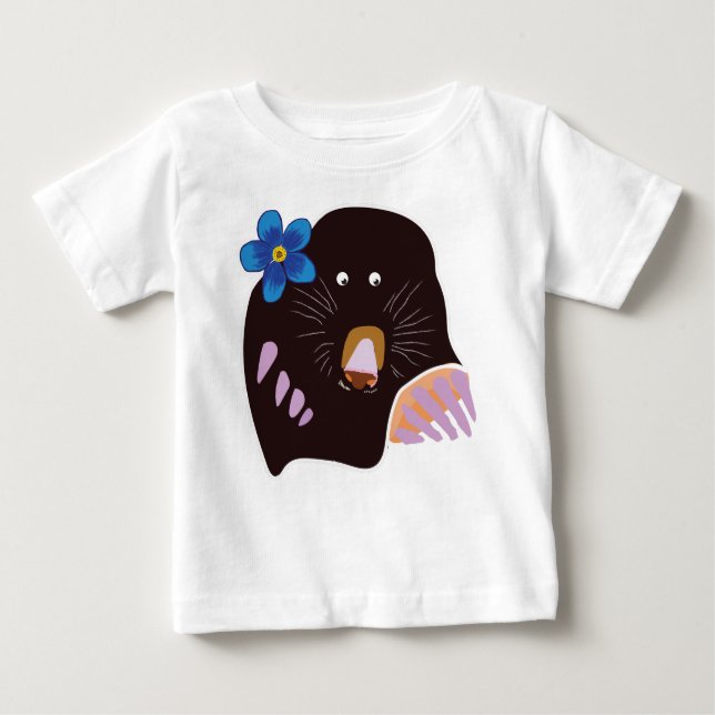 T-shirt Pour Bébé Mole Dessin Bodysuit bébé (Devant)