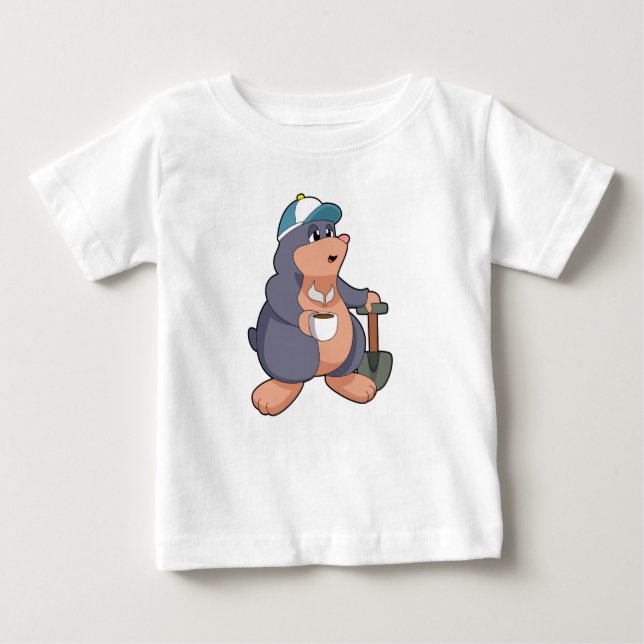 T-shirt Pour Bébé Mole Shovel (Devant)