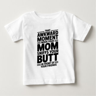 T-shirt Pour Bébé Mom Sniffs Butt Funny Baby Bodysuit Gift