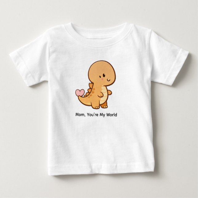 T-shirt Pour Bébé Mom, You’re My World (Devant)
