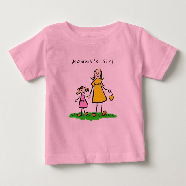 T-shirt Pour Bébé Mommy & Me (blond avec titre) (Devant)