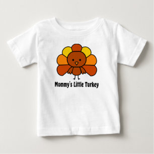 T-shirt Pour Bébé Mommys Little Turkey