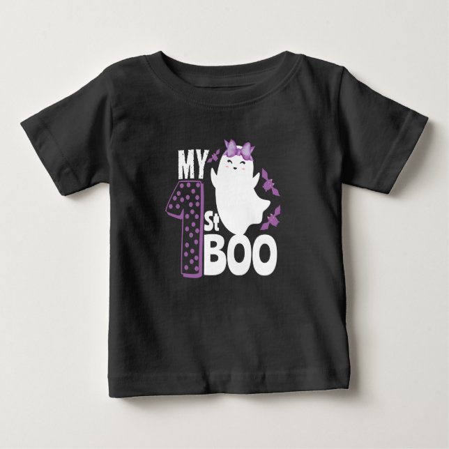 T-shirt Pour Bébé mon 1 st bot mignon drôle halloween bébé (Devant)