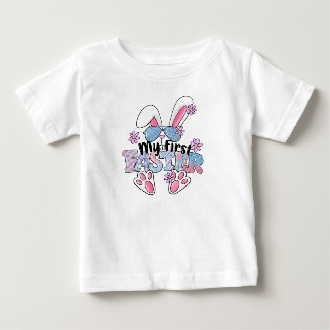 T-shirt Pour Bébé Mon 1Easter Bunny Cool (Devant)