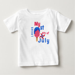 T-shirt Pour Bébé Mon 1er 4 juillet adorable bébé garçon 