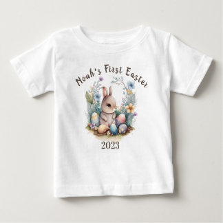 T-shirt Pour Bébé Mon 1er cadeau de lapin de Pâques Personilzesd Rab