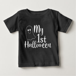 T-shirt Pour Bébé Mon 1er Halloween mignon Baby Ghost