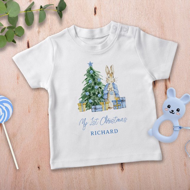 T-shirt Pour Bébé Mon 1er Noël Peter Rabbit (Créateur téléchargé)