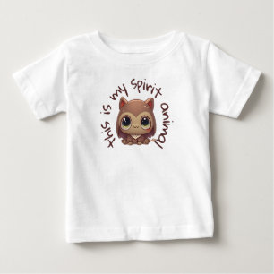 T-shirt Pour Bébé Mon animal d'esprit