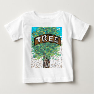 T-shirt Pour Bébé Mon arbre, rapide et solide, serrer un arbre