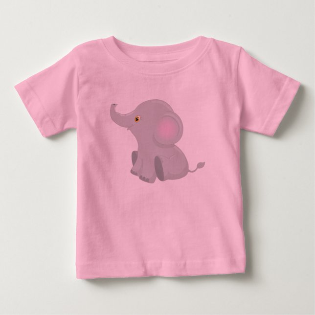 T-shirt Pour Bébé Mon bébé éléphant (Devant)