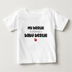 T-shirt Pour Bébé Mon bestie cultive un bébé bestie