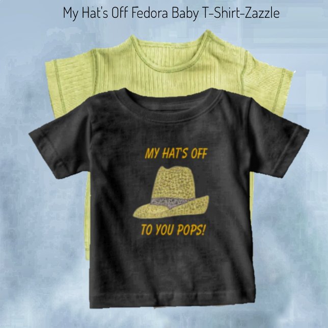 T-shirt Pour Bébé Mon Casquette Off-Fedora (Créateur téléchargé)