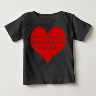 T-shirt Pour Bébé Mon coeur appartient à maman