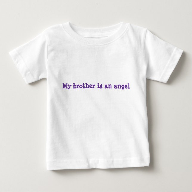 T-shirt Pour Bébé Mon frère est un ange (Devant)
