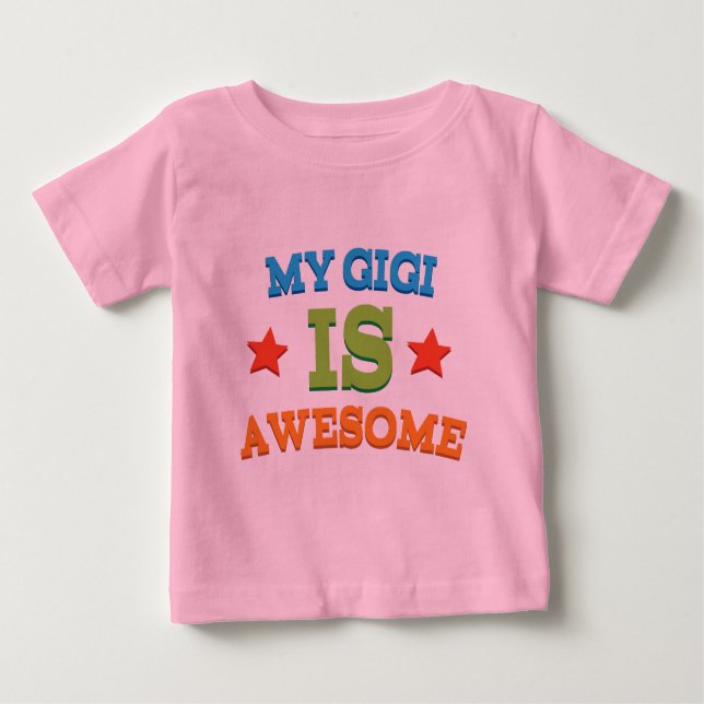 T-shirt Pour Bébé Mon Gigi est impressionnant (Devant)