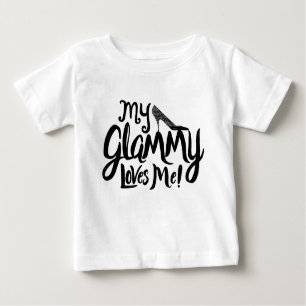 T-shirt Pour Bébé "Mon Glammy m'aime ! "Habillement pour des