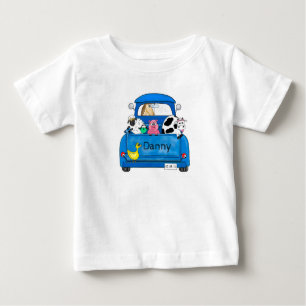 T-shirt Pour Bébé Mon grand camion bleu