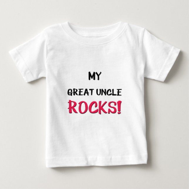 T-shirt Pour Bébé Mon Grand Oncle Rocks (Devant)