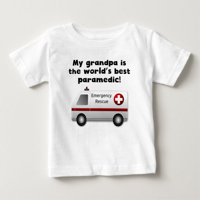 T-shirt Pour Bébé Mon grand-papa est le meilleur infirmier du mot (Devant)